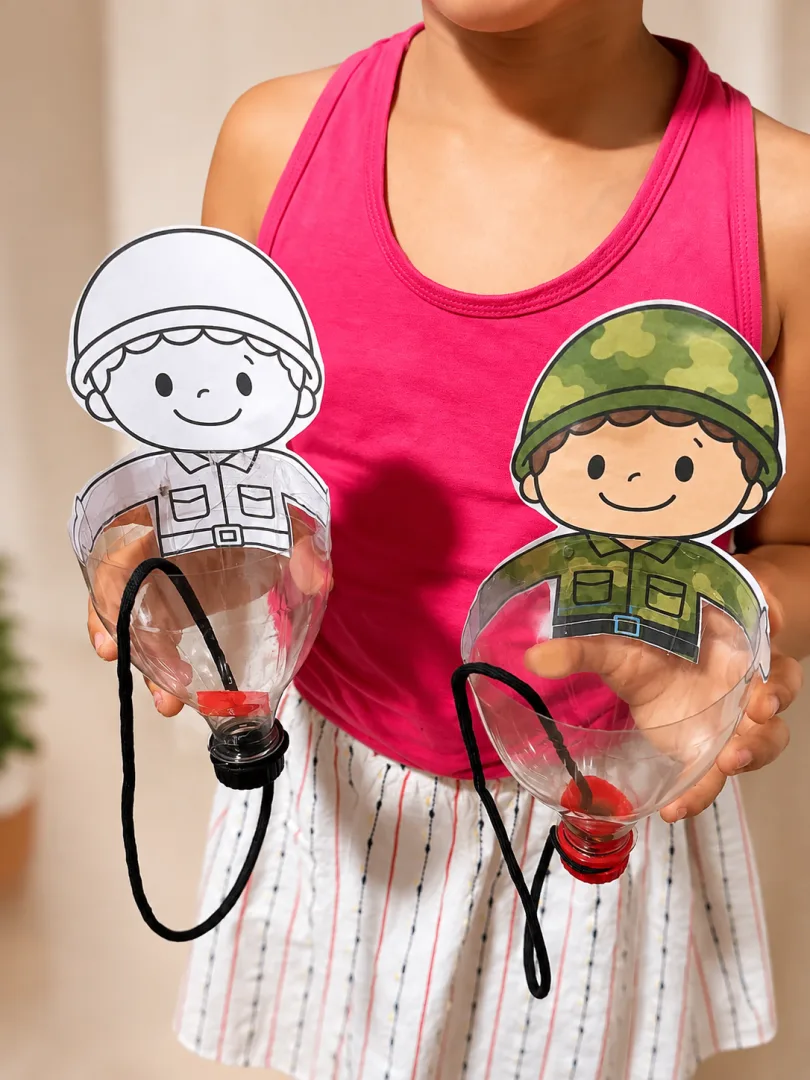 Bilboquê Dia do Soldado - Atividade Colorida e para Colorir (Educação Infantil) — imagem 2