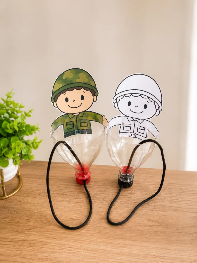 Bilboquê Dia do Soldado - Atividade Colorida e para Colorir (Educação Infantil) — imagem 3