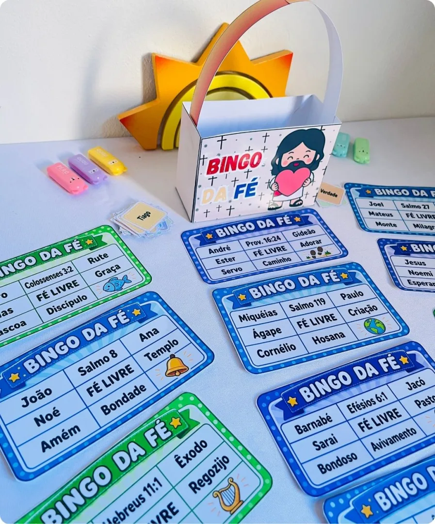 Bingo da Fé - Recurso Bíblico Infantil em PDF — imagem 3