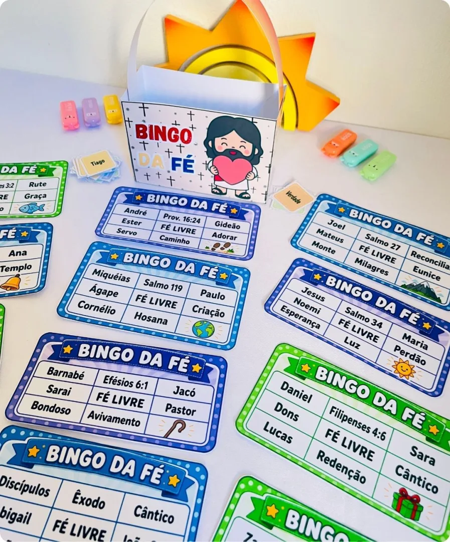 Bingo da Fé - Recurso Visual Ministério Infantil para Imprimir — imagem 3