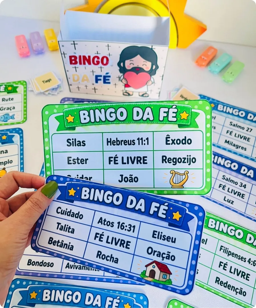 Bingo da Fé - Recurso Visual Ministério Infantil para Imprimir — imagem 4