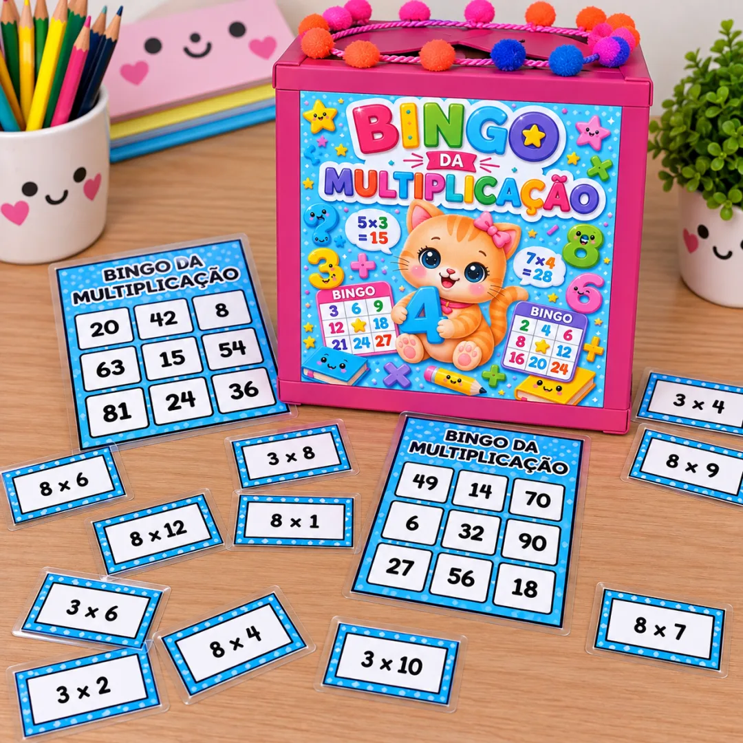 Bingo da Multiplicação – Arquivo Digital - Educação Infantil — imagem 4