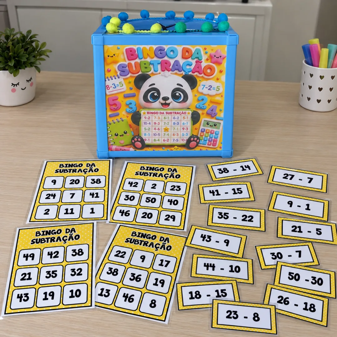 Bingo da Subtração – Arquivo Digital - Educação Infantil — imagem 2