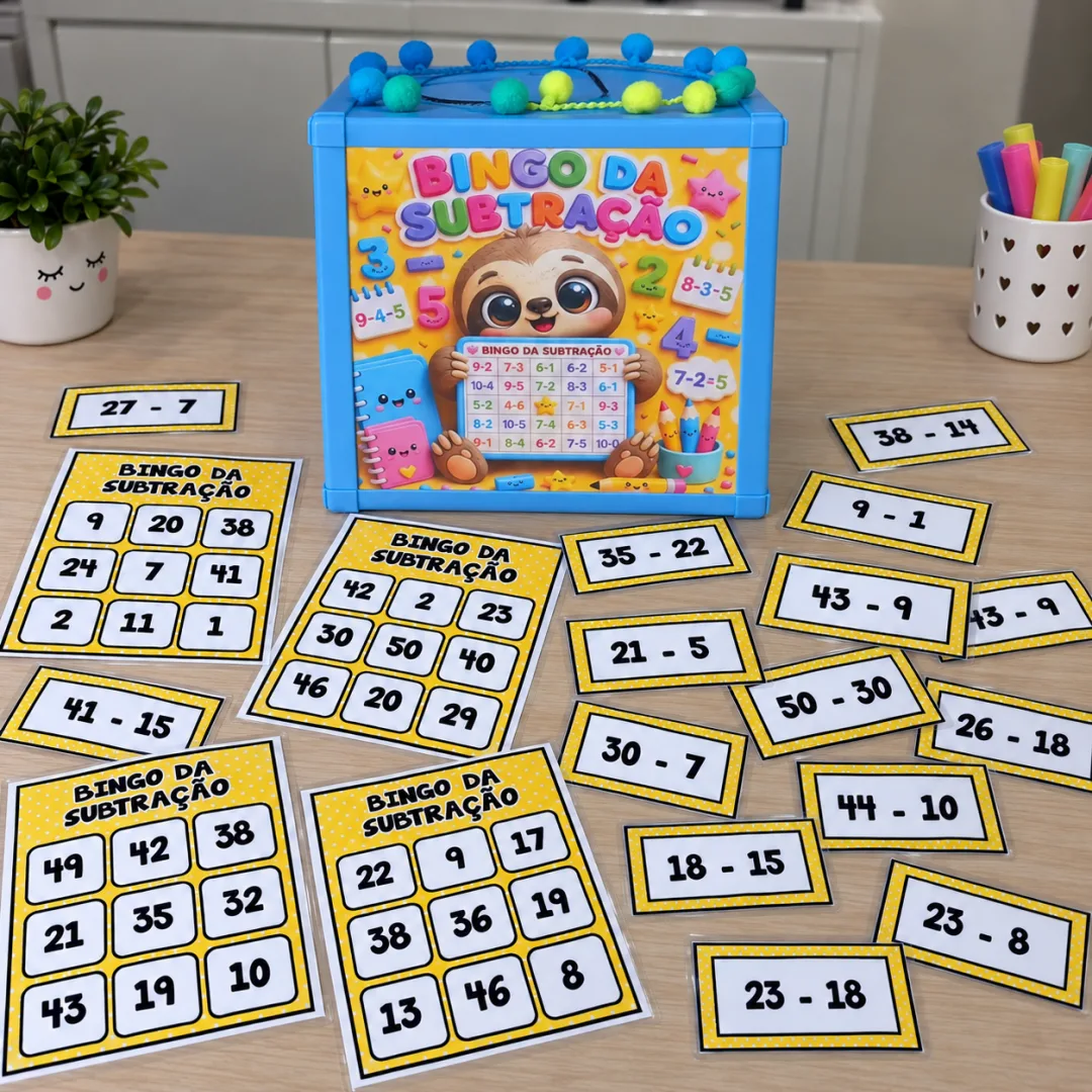 Bingo da Subtração – Arquivo Digital - Educação Infantil — imagem 3