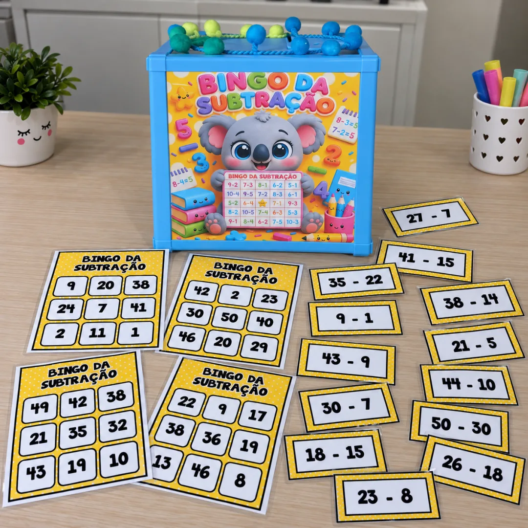 Bingo da Subtração – Arquivo Digital - Educação Infantil — imagem 4