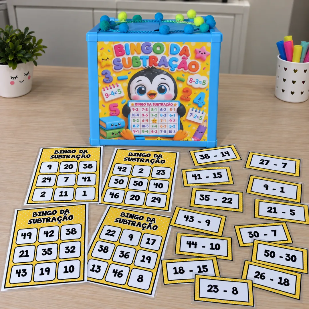 Bingo da Subtração – Arquivo Digital - Educação Infantil — imagem 5