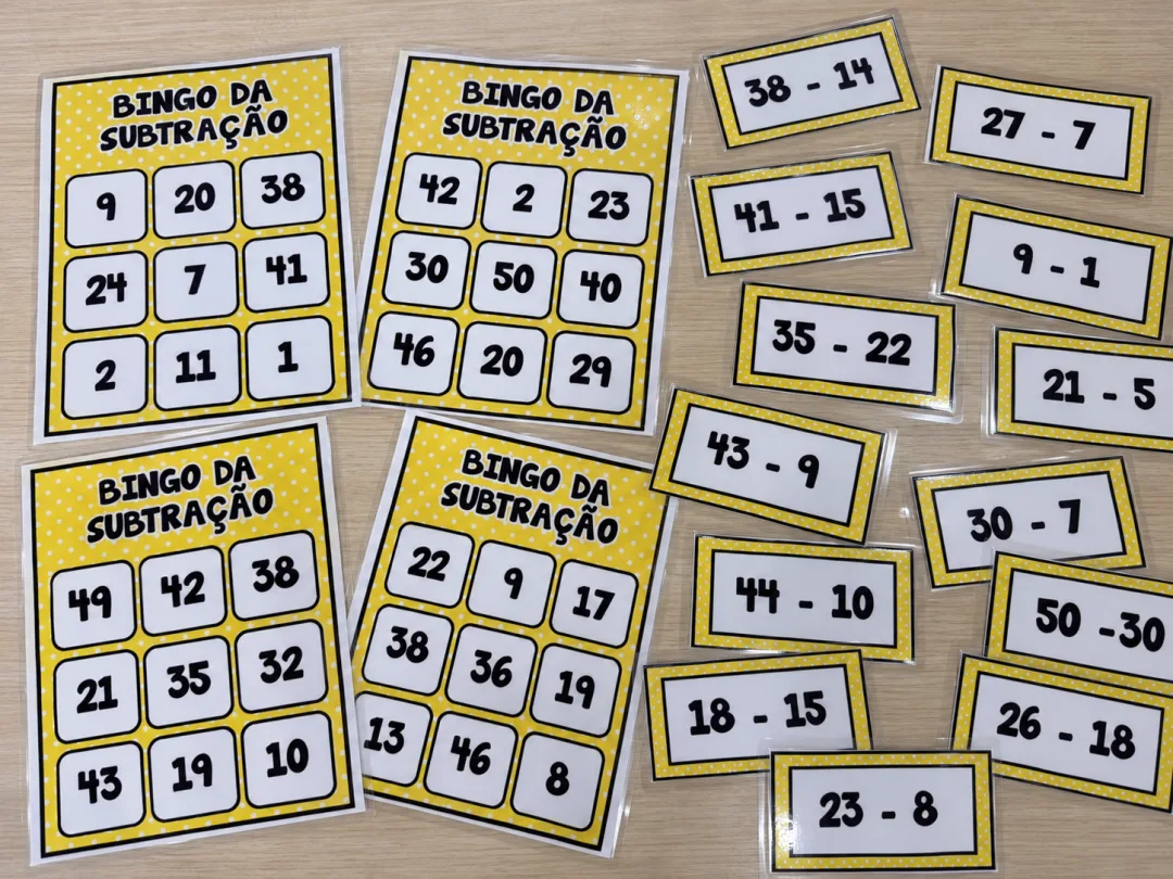 Bingo da Subtração – Arquivo Digital - Educação Infantil — imagem 6