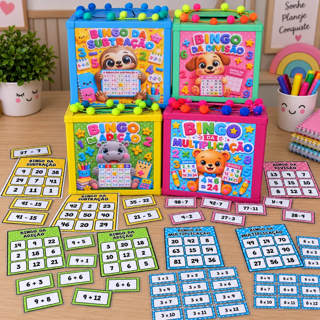 Bingo das 4 Operações – Arquivo Digital - Educação Infantil — imagem 2