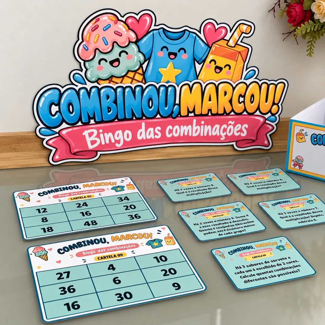 Bingo das Combinações - 4º e 5º anos - Matemática - PDF — imagem 3