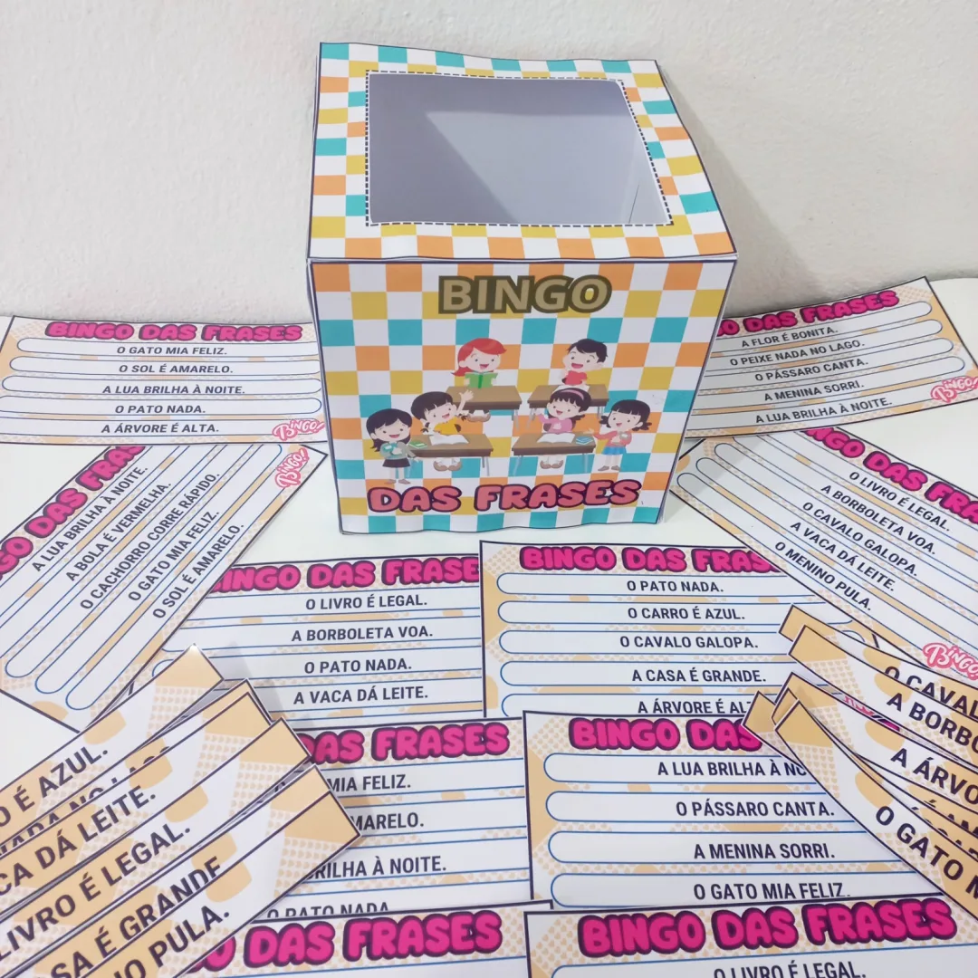 Bingo das Frases - alfabetização- PDF com 12 Cartelas — imagem 2