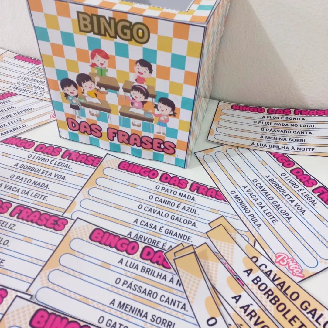 Bingo das Frases - alfabetização- PDF com 12 Cartelas — imagem 4