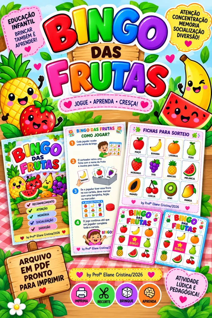 Bingo das Frutas - Educação Infantil - PDF — imagem 2