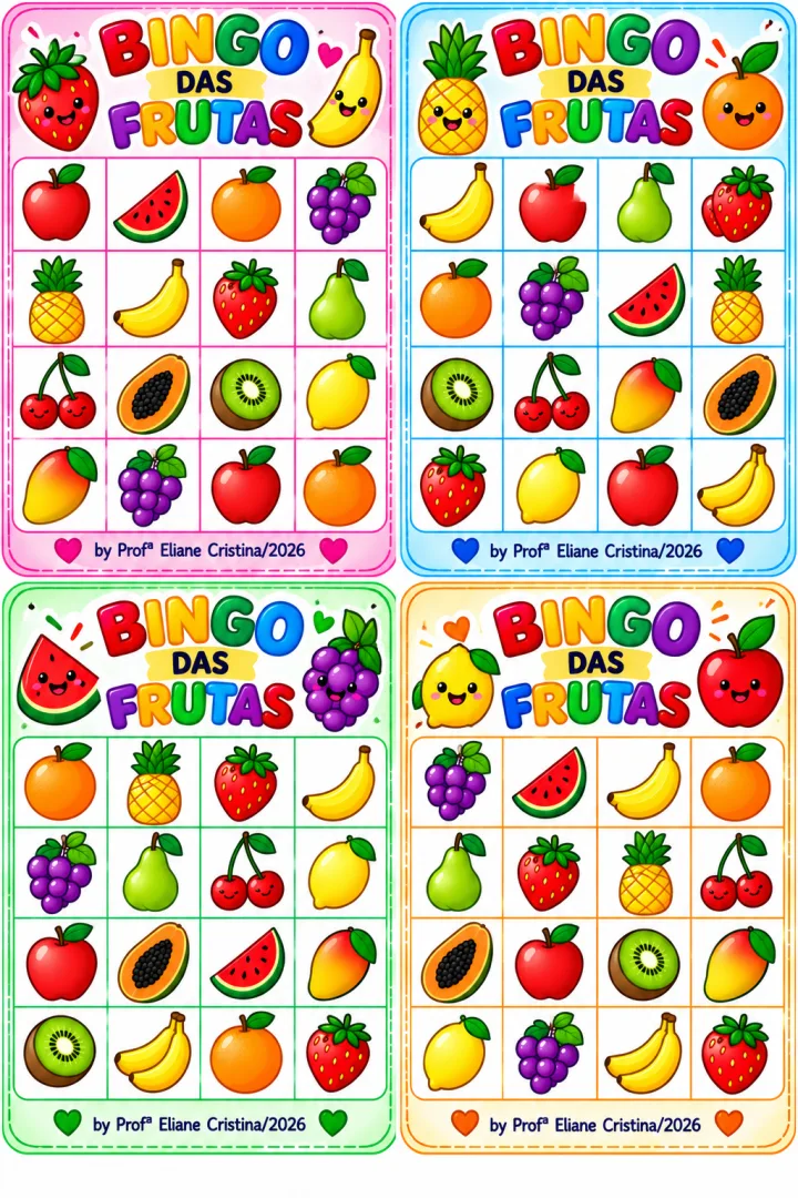 Bingo das Frutas - Educação Infantil - PDF — imagem 3