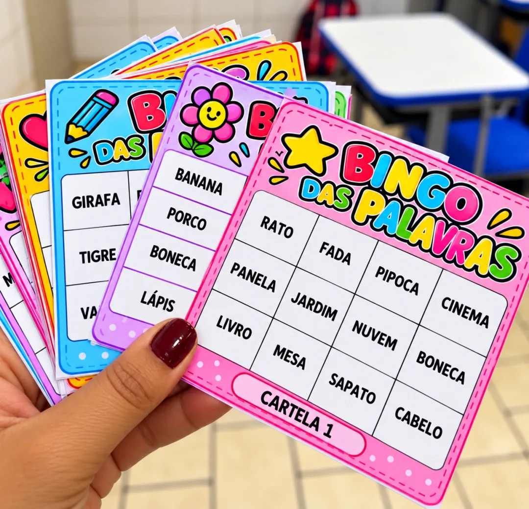 Bingo das Palavras - 2º e 3º Ano - Alfabetização - PDF — imagem 2