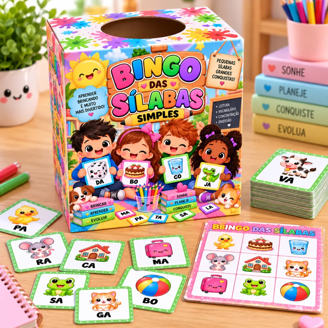 Bingo das Sílabas Simples - Educação Infantil - Arquivo digital — imagem 2