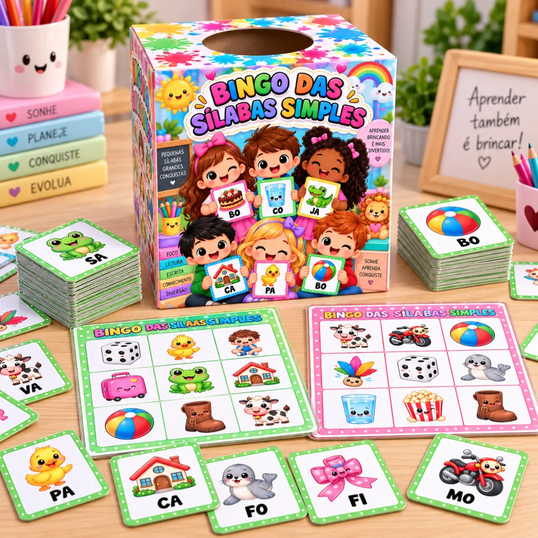 Bingo das Sílabas Simples - Educação Infantil - Arquivo digital — imagem 3