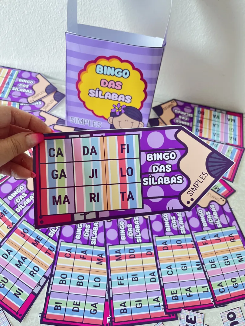 Bingo das Sílabas Simples - Jogo de Alfabetização 1º e 2º Ano em PDF — imagem 5