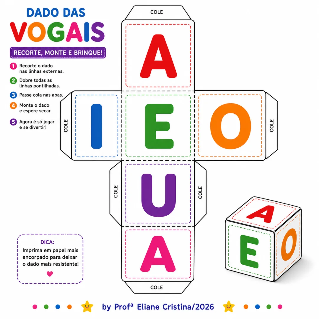 Bingo das Vogais - Educação Infantil - PDF — imagem 4