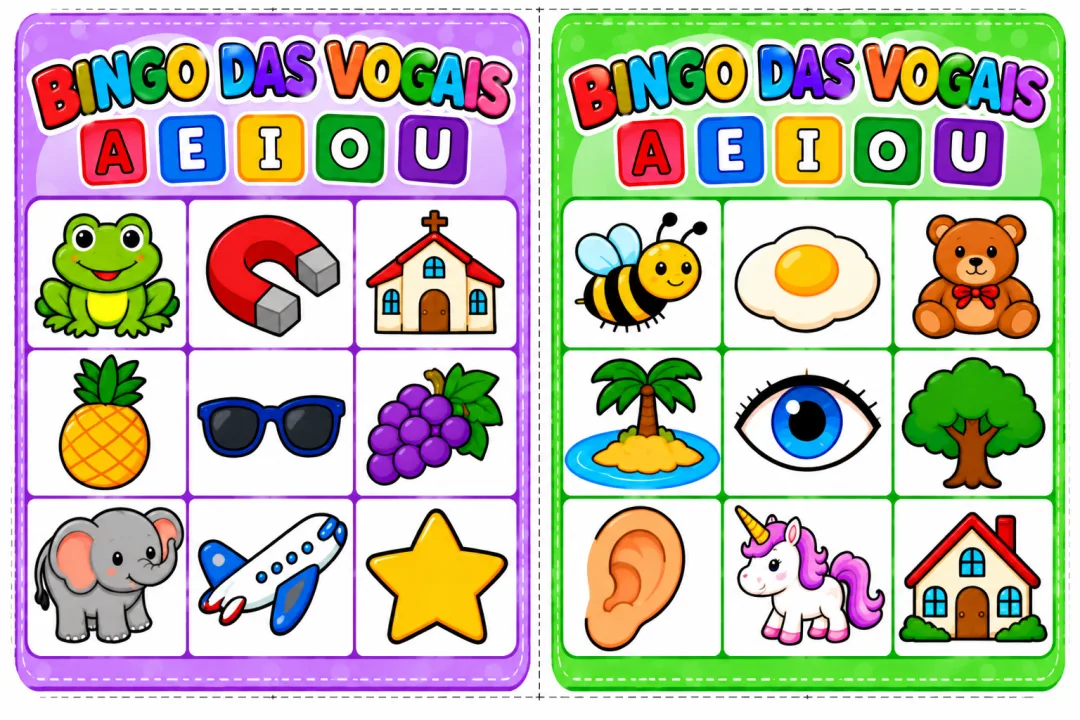 Bingo das Vogais - Educação Infantil - PDF — imagem 5