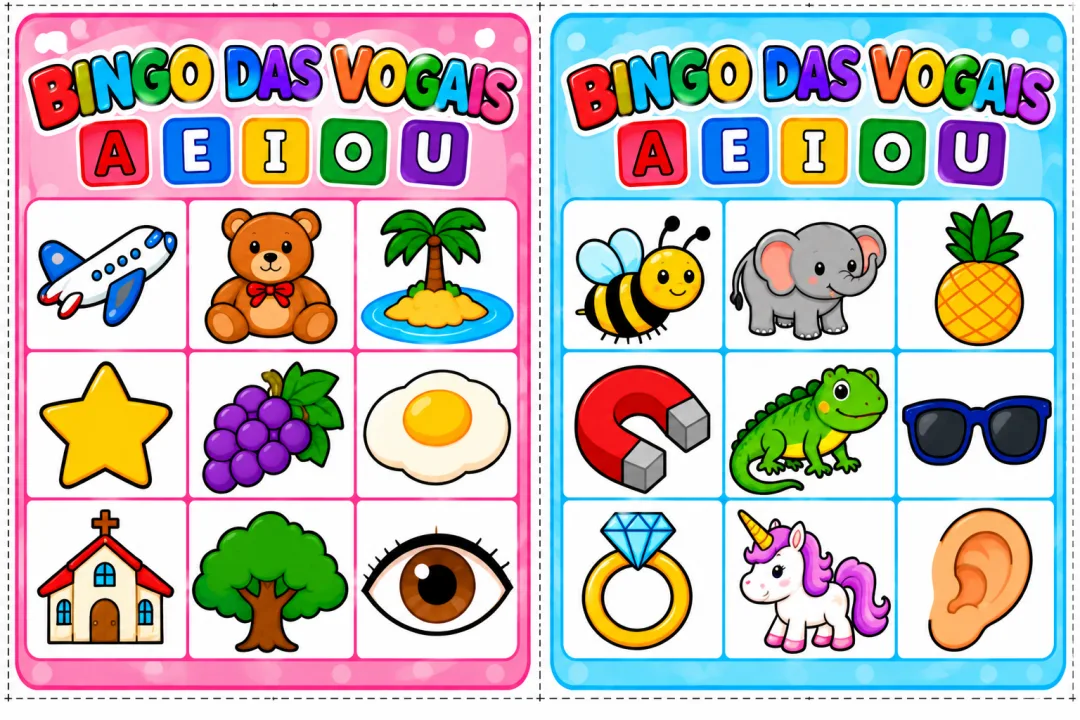 Bingo das Vogais - Educação Infantil - PDF — imagem 6