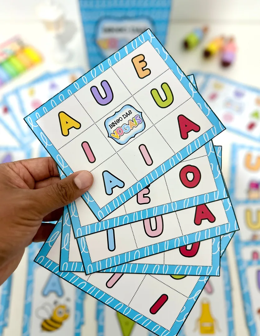Bingo das Vogais em PDF - Ensino Fundamental — imagem 6