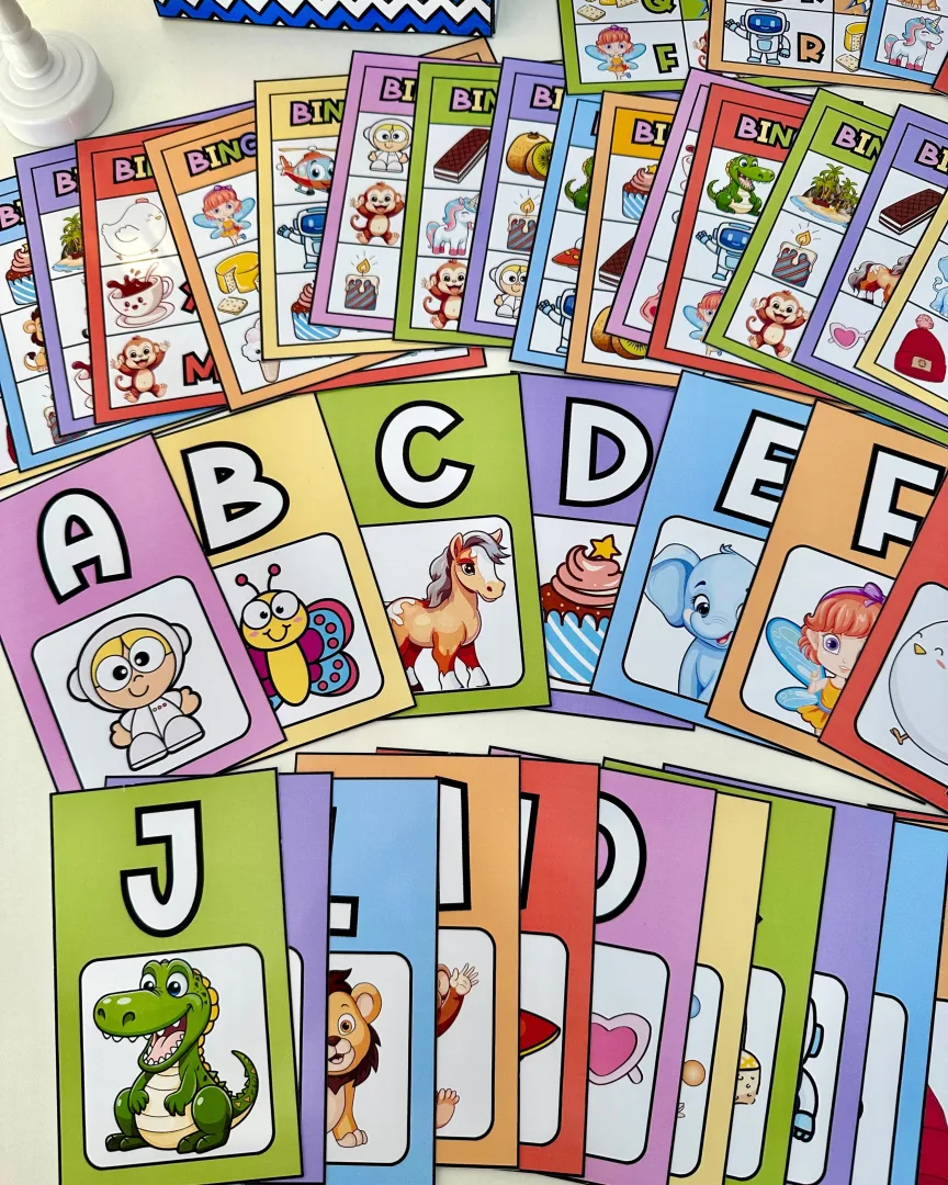 Bingo do Alfabeto — 24 Cartelas e Caixa de Sorteio em PDF — imagem 5