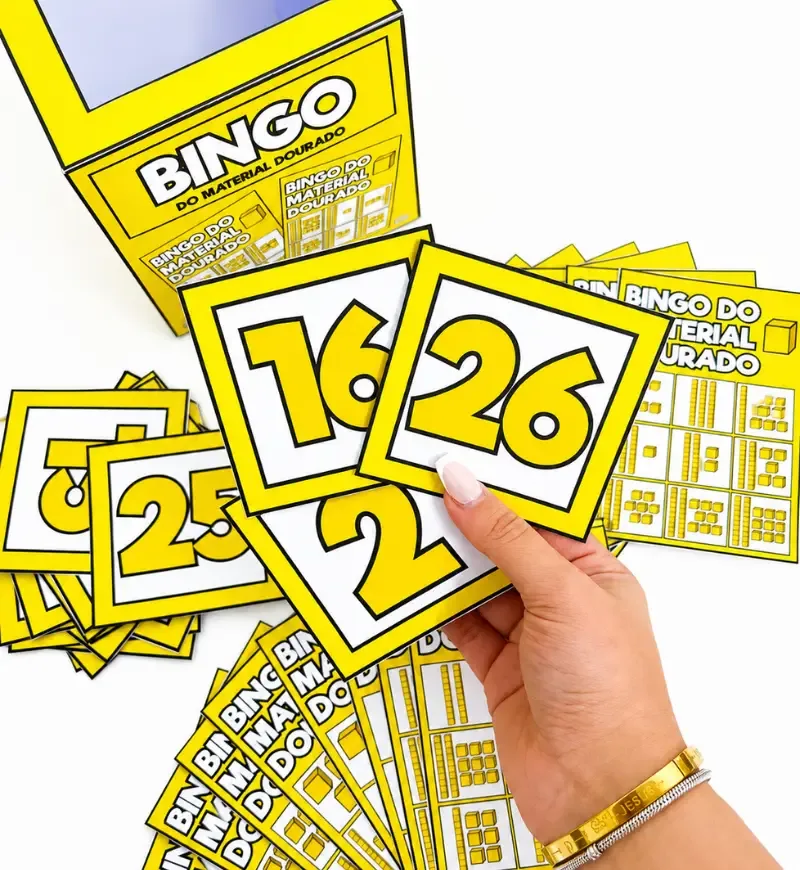 Bingo do Material Dourado | Jogo Pedagógico de Matemática em PDF — imagem 2