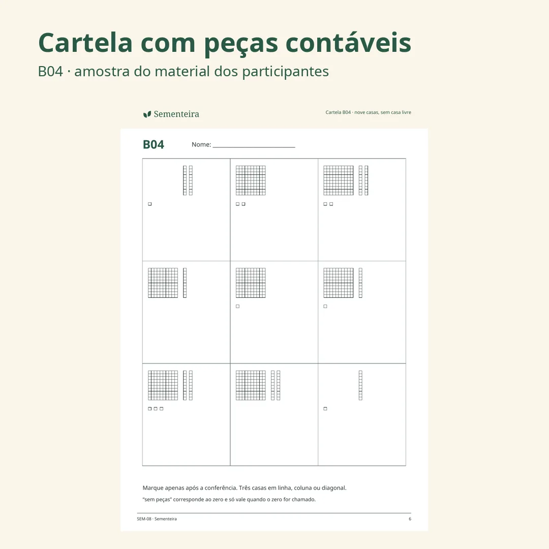 Bingo do Material Dourado: contar, trocar e representar — imagem 2