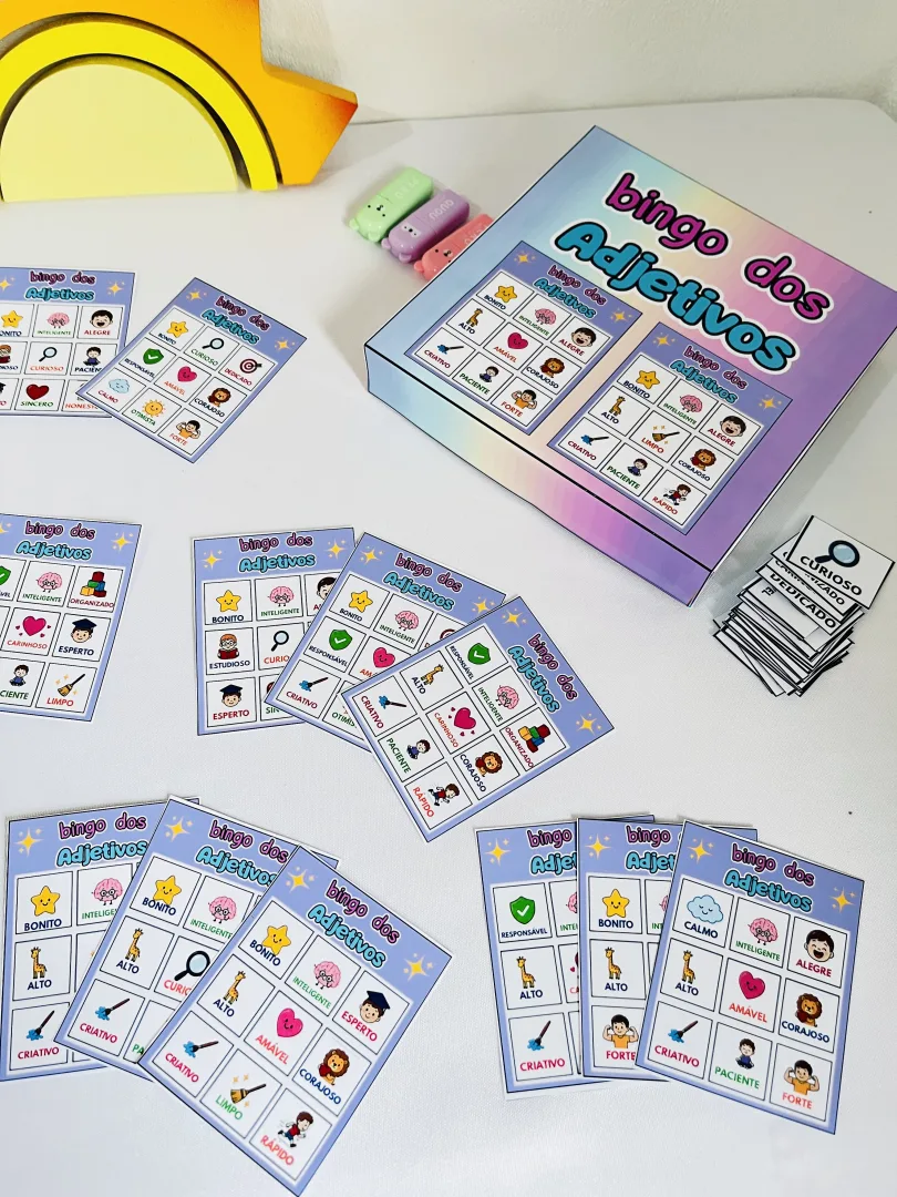 🌟 BINGO DOS ADJETIVOS 🌟 — imagem 3