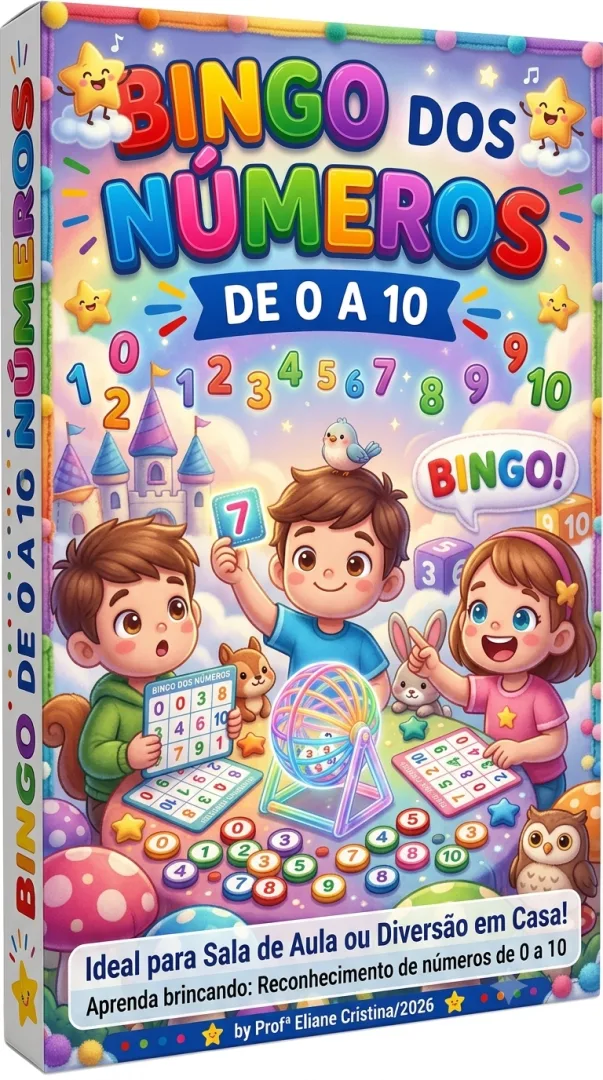 Bingo dos Números de 0 a 10 - Educação Infantil - PDF — imagem 5