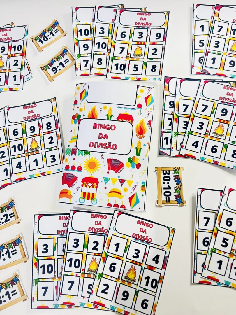 Bingo Junino da Divisão — Pronto para Imprimir — imagem 2
