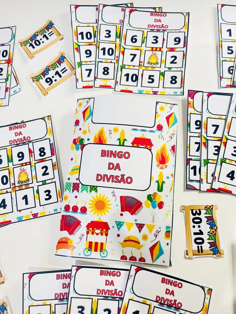 Bingo Junino da Divisão — Pronto para Imprimir — imagem 3