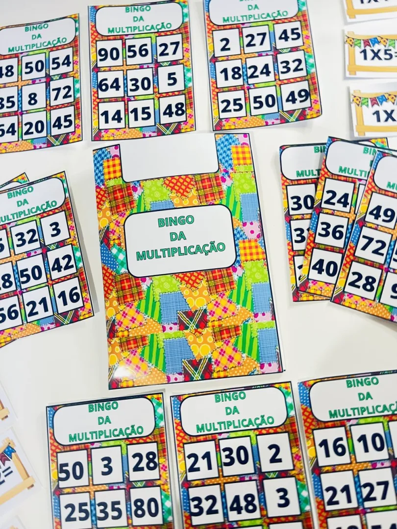 Bingo Junino da Multiplicação — Pronto para Imprimir — imagem 2