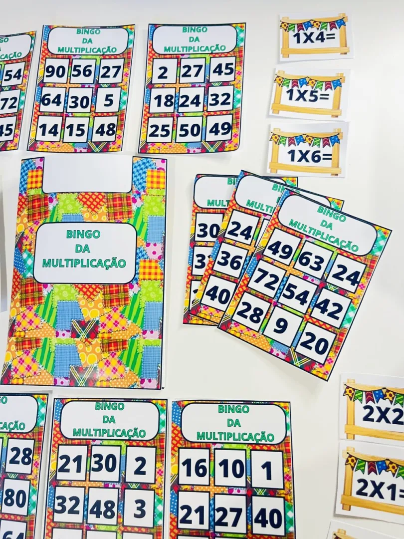 Bingo Junino da Multiplicação — Pronto para Imprimir — imagem 3