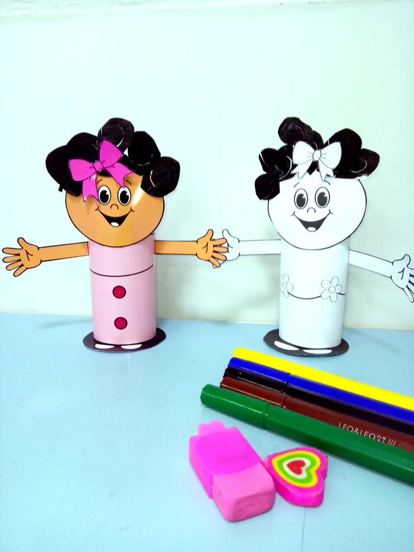 Boneca de Papel 3D para Educação Infantil e Ensino Fundamental — imagem 6