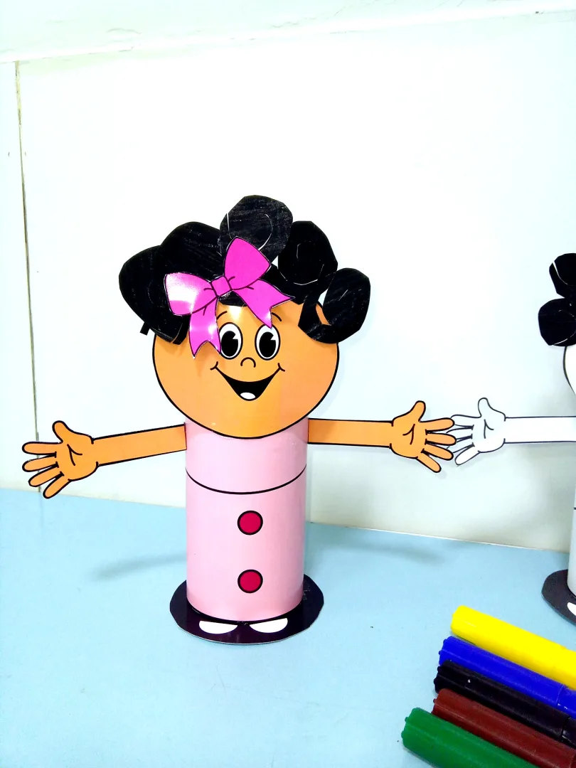 Boneca de Papel 3D para Educação Infantil e Ensino Fundamental — imagem 2