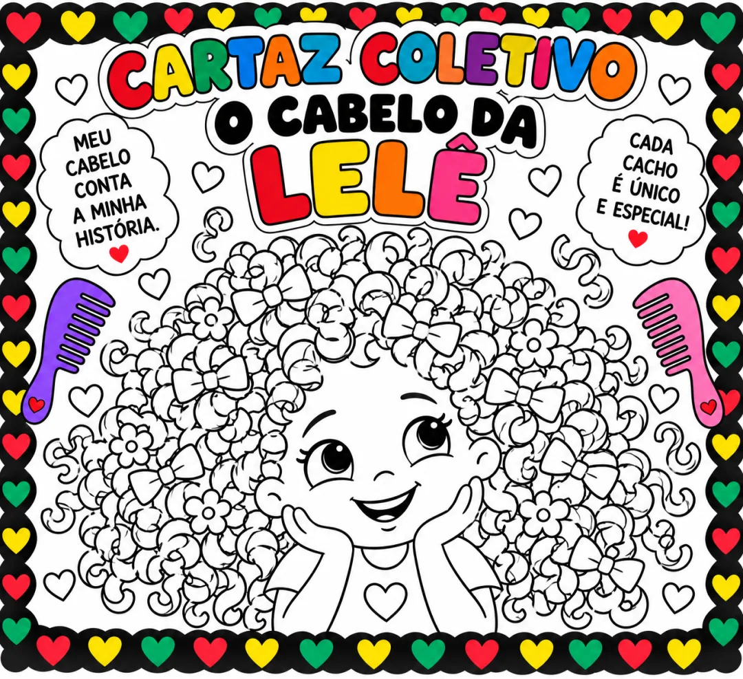 Cartaz Coletivo o Cabelo da Lelê - PDF - Educação Infantil — imagem 3
