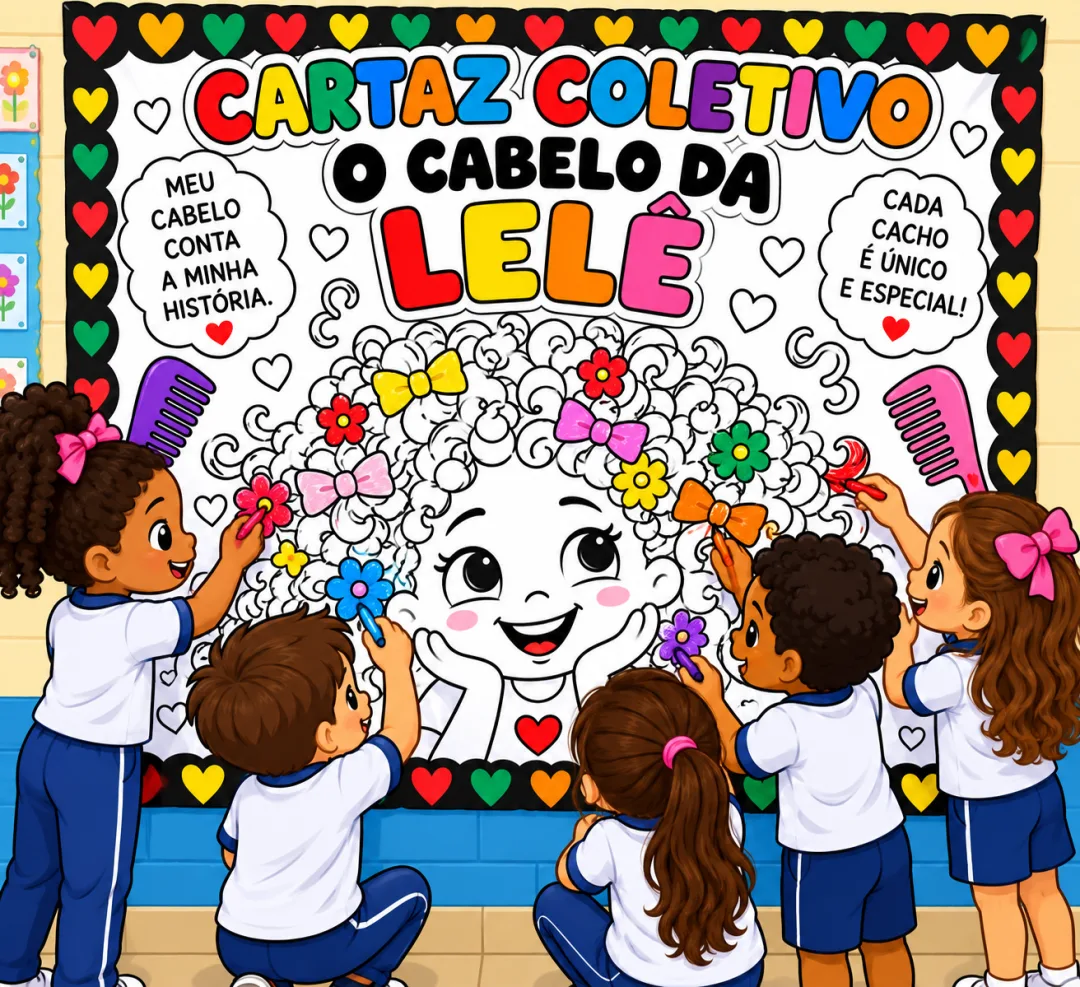 Cartaz Coletivo o Cabelo da Lelê - PDF - Educação Infantil — imagem 2