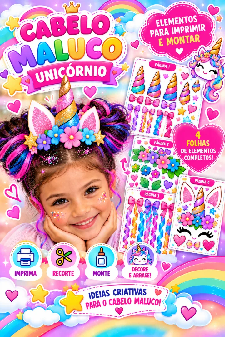 Cabelo Maluco Unicórnio - Educação Infantil e Fundamental - PDF — imagem 2