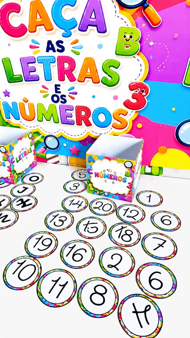 Caça às Letras e Números - Educação Infantil - PDF — imagem 2