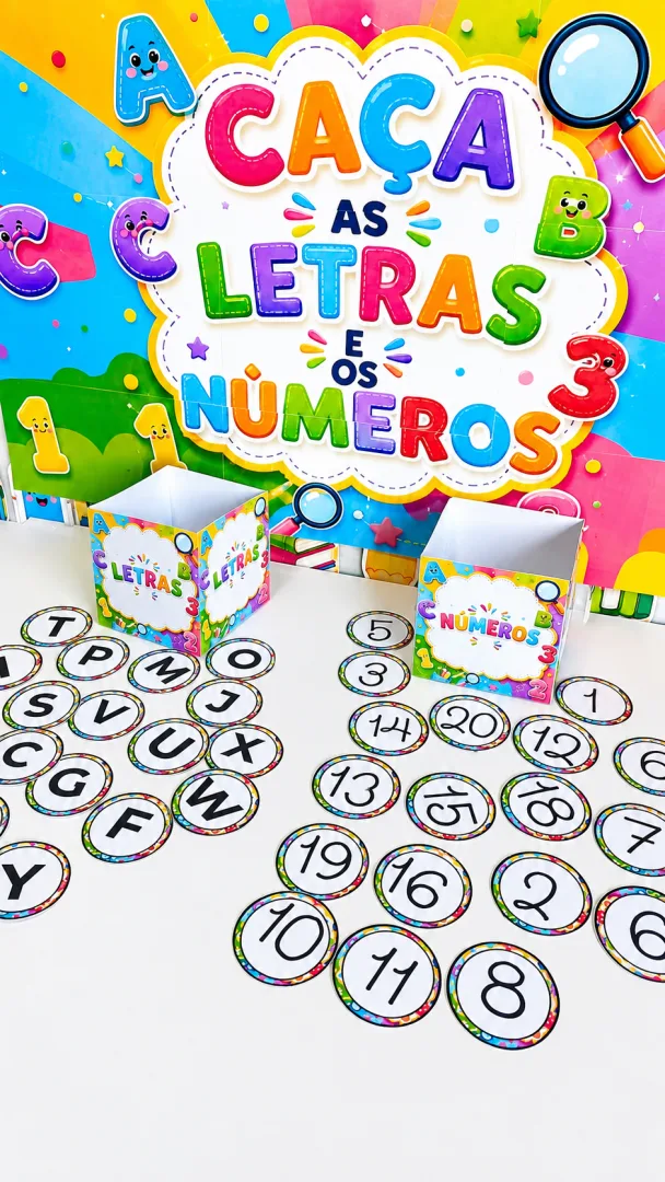 Caça às Letras e Números - Educação Infantil - PDF — imagem 3
