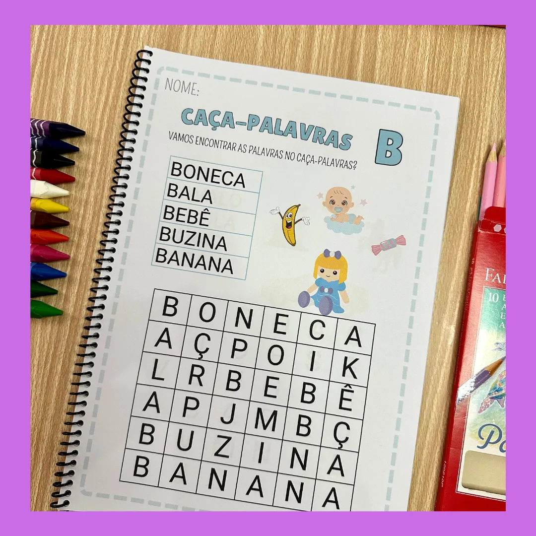 CAÇA PALAVRAS ALFABETIZAÇÃO — imagem 2