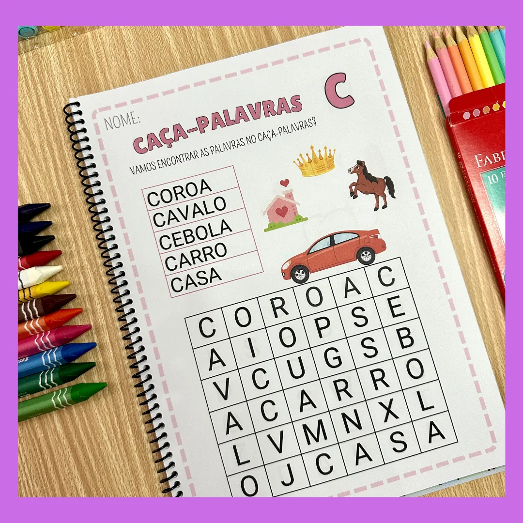 CAÇA PALAVRAS ALFABETIZAÇÃO — imagem 4