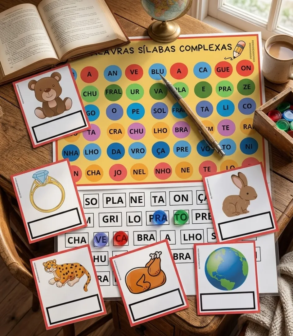 Caça palavras sílabas complexas PDF Ed infantil e fundamental  — imagem 3