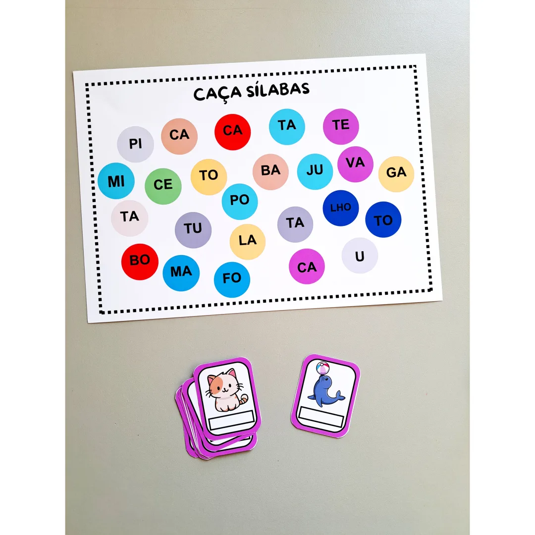 Caça-sílabas – Atividade de Alfabetização em PDF — imagem 4
