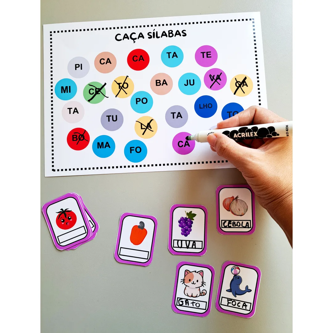 Caça-sílabas – Atividade de Alfabetização em PDF — imagem 5