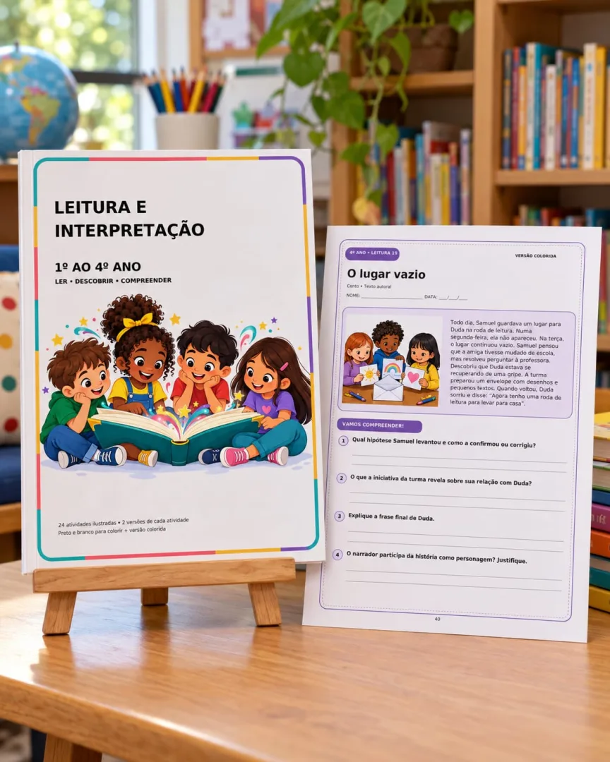 Caderno de Interpretação de Texto e Gabarito - 1º ao 4º Ano PDF  — imagem 3