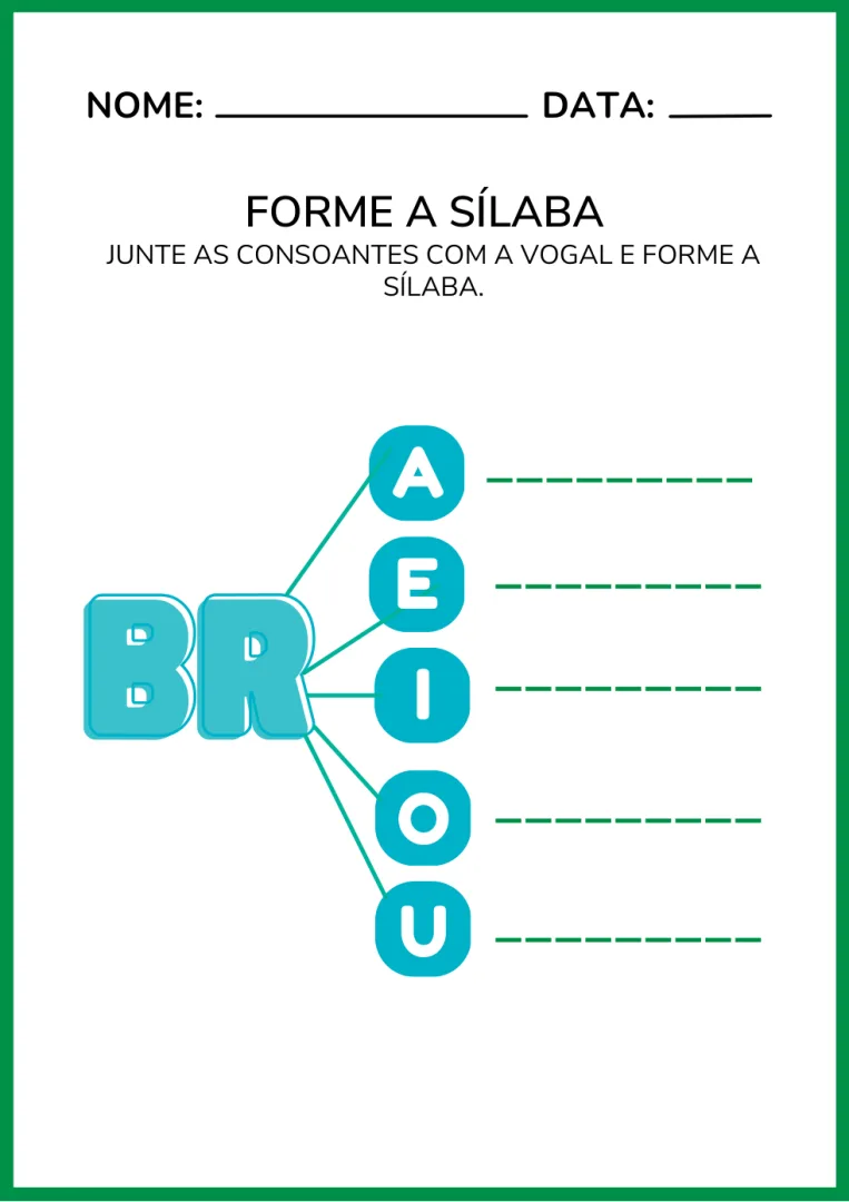 Caderno de Sílabas Complexas – 56 Páginas | Alfabetização em PDF — imagem 5