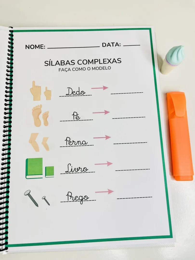 Caderno Sílabas Complexas 51 Pág. Para Ensino Fundamental em PDF — imagem 3
