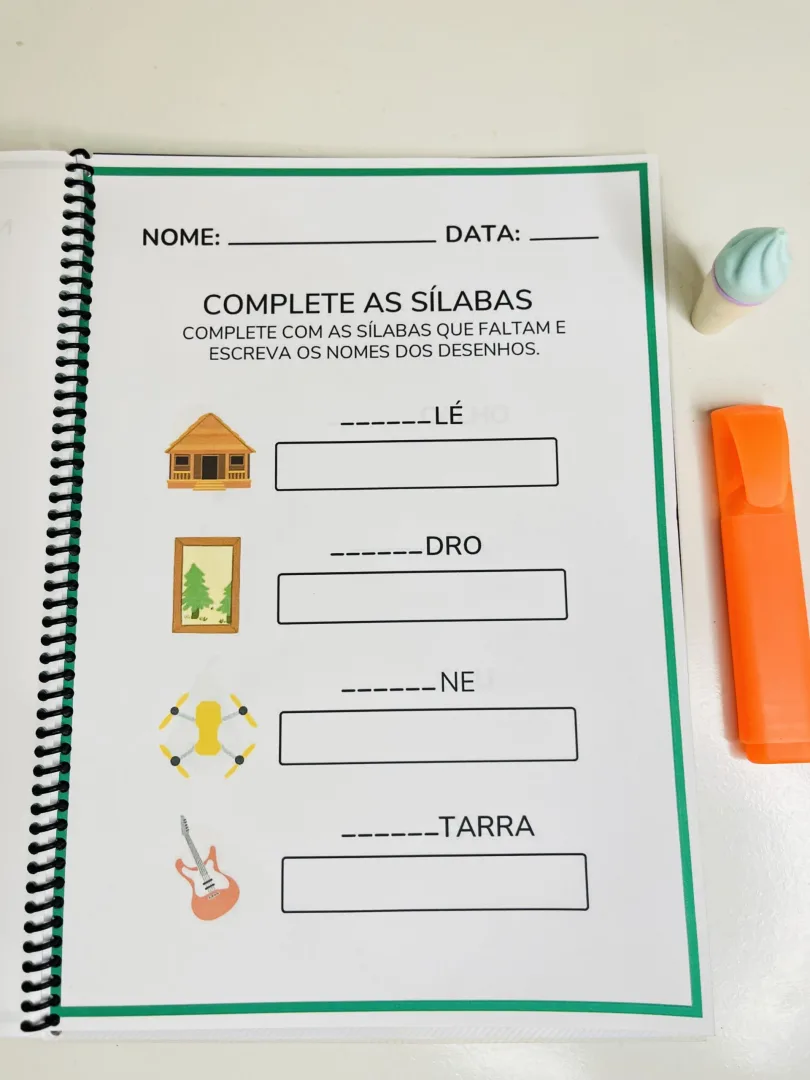 Caderno Sílabas Complexas 51 Pág. Para Ensino Fundamental em PDF — imagem 6